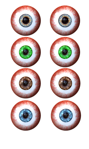 Set of Human eyes  preview image